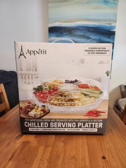NEW IN BOX Appetit Chilled Serving Platter (SE San Diego)