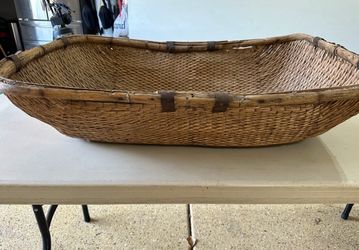 Antique Chinese Harvest Basket