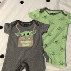 Newborn Star Wars Rompers Twin-Pack