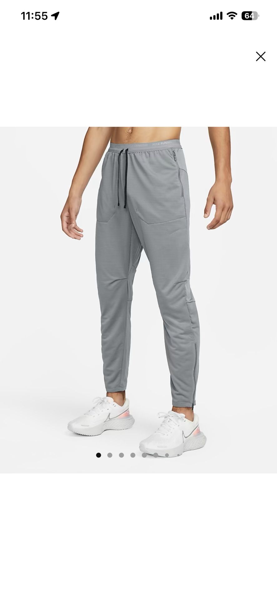 Men’s Nike Phenom Dri-FIT  Running Pant - Multiple Available In Black And Gray