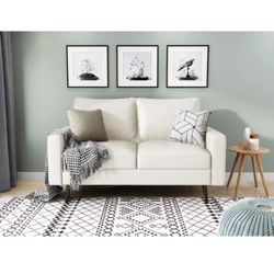 Faux Leather Sofa 