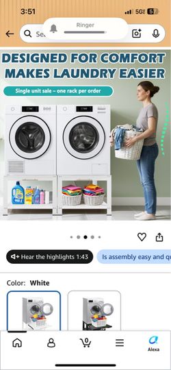 LG washing mashing or dryer pedestal