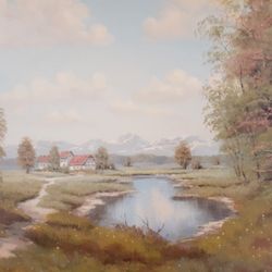 Pond & Trail Painting 