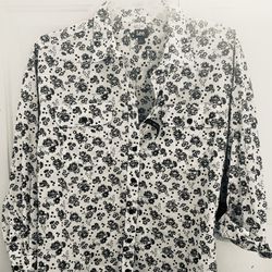 Lee , Women’s , Brand New with Tags, White With Black Flowers, Large