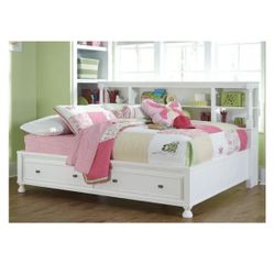 Bed Frame With Bookcase (full)