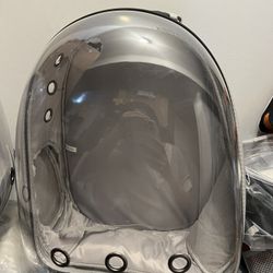    Space Capsule Pet Carrier Backpack – 16"x10.5"x11.5" Travel Bag for Small Pets Mat not included 