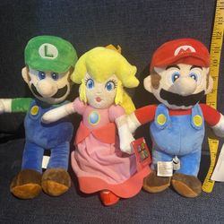 Mario Brothers Plush Characters