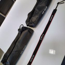 Canon strap + two soft bags
