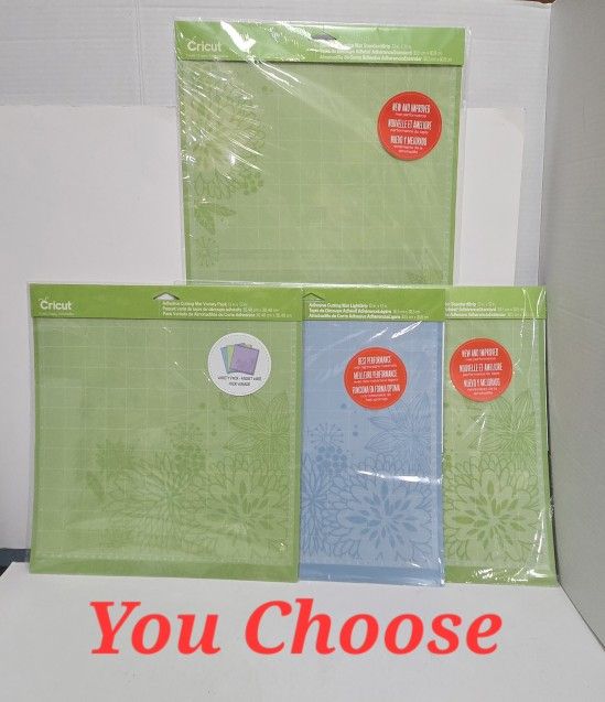 Cricut Adhesive Cutting Mats - You Choose Style - New/Sealed