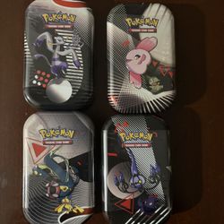 Pokémon TCG:Scarlet & Violet 10.5-Black Bolt & White Flare-Unova Mini Tins (4)