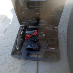 Drill With Two Batteries And Chargers