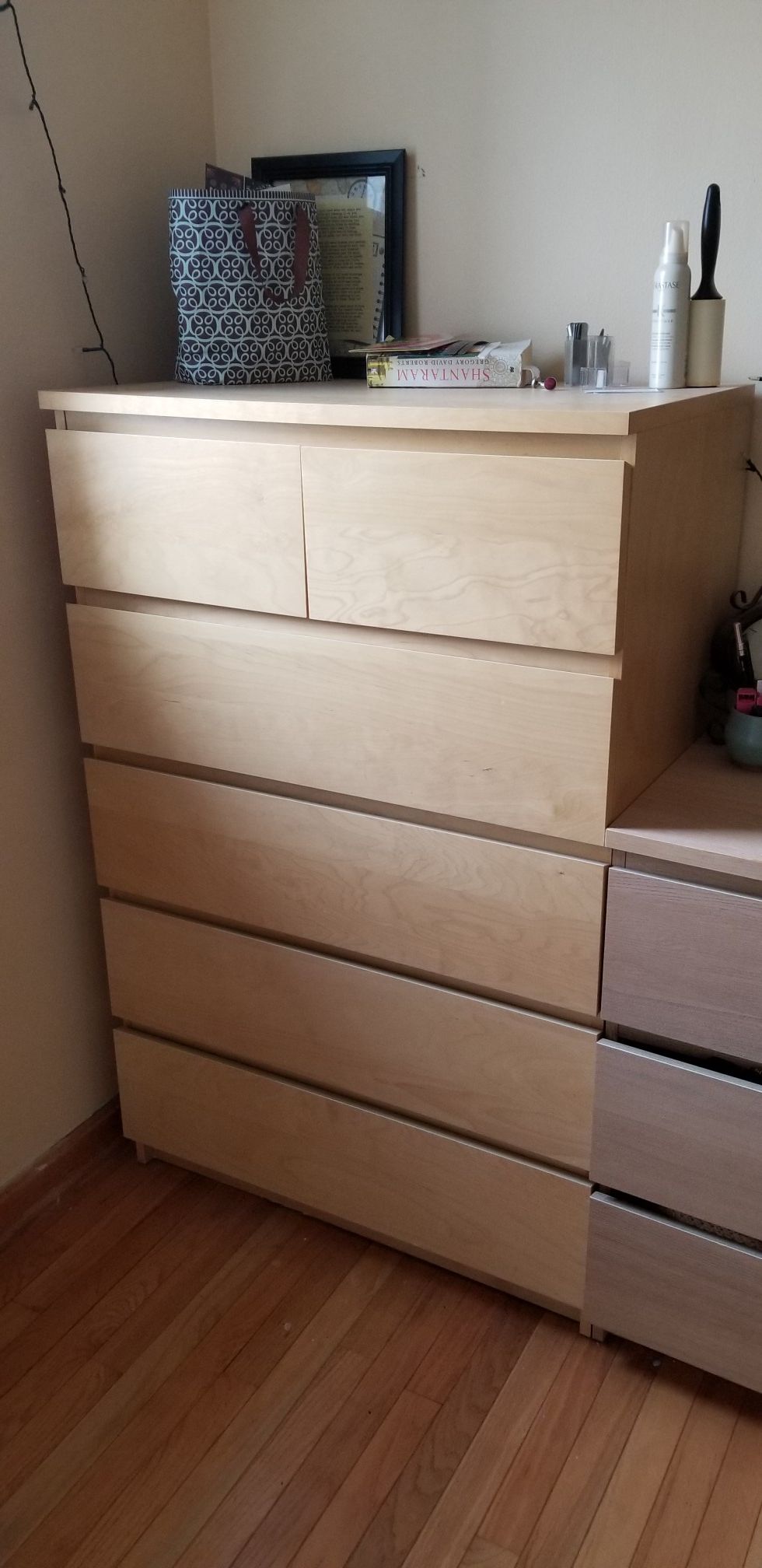 IKEA tall wood dresser