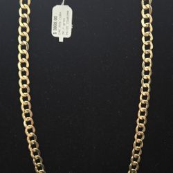 14k 24 Inch Curb Link Chain