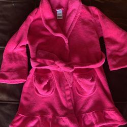 Pink Girl Robe Size 6 Small