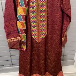 Multicolored Women Large Size 3 Pieces