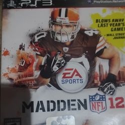 PS3 Madden NFL 12 EA Sports Game