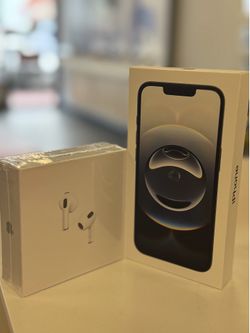 Iphone 16e brand new sealed pack With Airpods