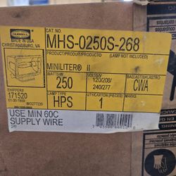 MHS-0250S-268 Hubbel Outdoor Lighting Fixture Flood Light (No Lamp)