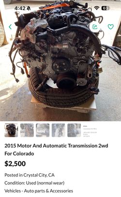 Colorado 2015 Motor And Transmission