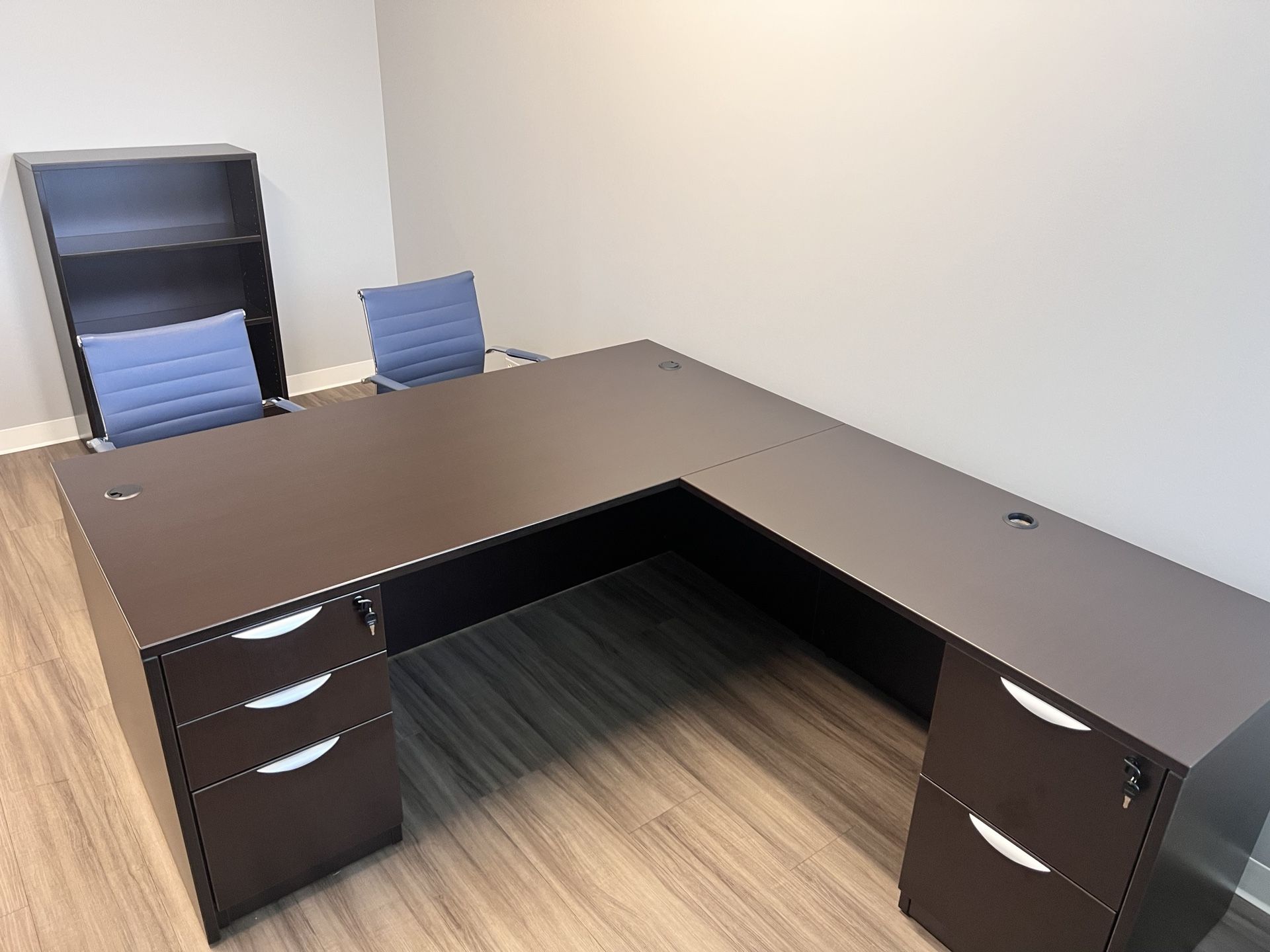 L-shaped desk