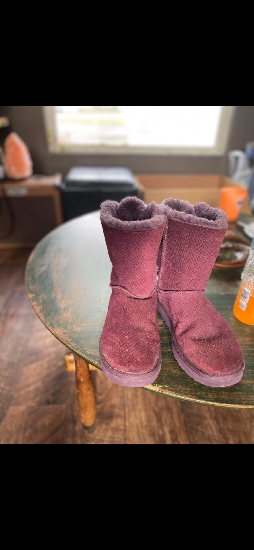 Purple Bailey Bow Uggs
