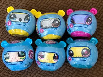 Littlest Pet Shop Surprise Reveal Collectible Plush Toys - 6 Included