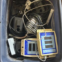 Box Of Goodies: Ph Meters, Air Pump, Water Pumps, Thermostats