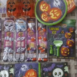 New Unopened Sealed All Kind Of Halloween Decorations And Supplies So You Don't Have To Buy Them Next Year All For $20 More Items Not Displayed 