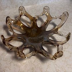 Vintage Murano Glass Starfish Bowl 9.5”