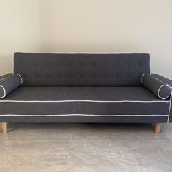 Gray Linen Futon Sofa Bed 🔥ON SALE🔥  👍FREE FINANCING AVAILABLE❗NO CREDIT CHECK❗ 