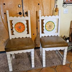 Carved Chairs From Mexico 