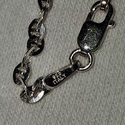 Sterling silver chain 18" made in italy
