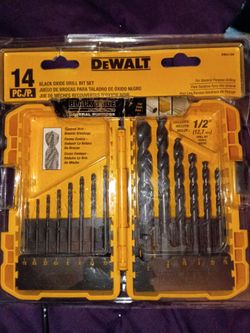 DEWALT 14-Piece Black Oxide Drill Bit Set