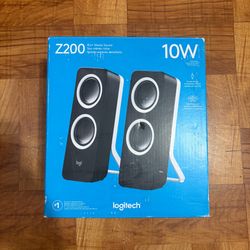 Logitech Z200 2.0 Stereo Speakers (New, not used)