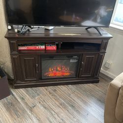 Fire place TV stand