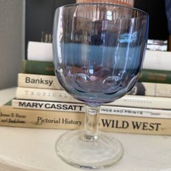 Set Of 8 Vintage Iridescent Goblets 