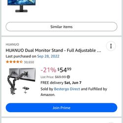 Selling Dual Monitors Setup