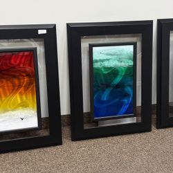 3 piece framed artwork by Chris DuRubeis