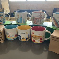 Starbucks You Are Here Collection Coffee Mugs 