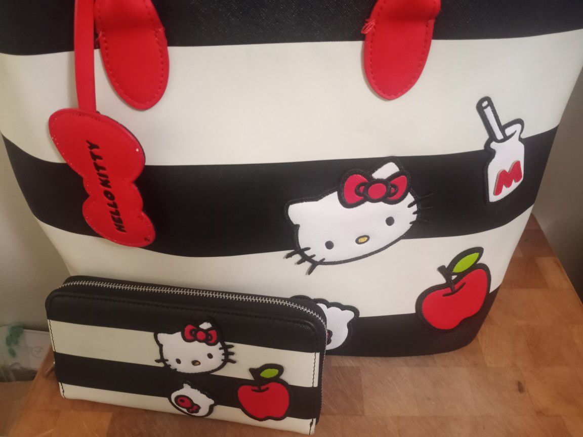 Purse Tote bag Hello Kitty And Wallet Good For Mothers Day Make An Offer 