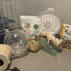 Hamster Cage + Accessories 