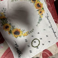 New Baby First Year Picture Blanket