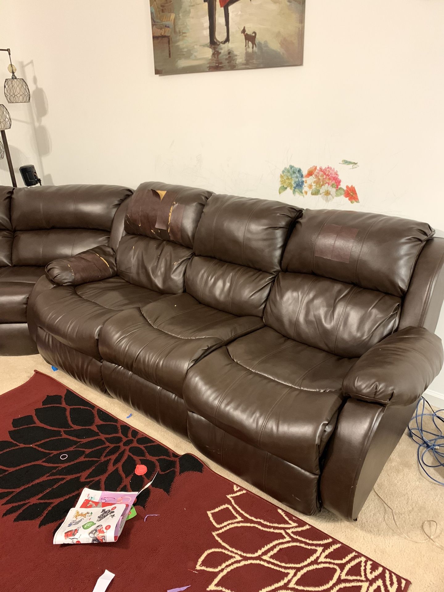 FREE Three-piece couch, loveseat, sectional sofa FREE