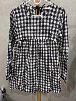 Zara black and white romper with side pockets