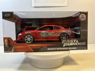1995 Mitsubishi Eclipse Diecast Model Car 1/24 Scale, New In the Box by Jada