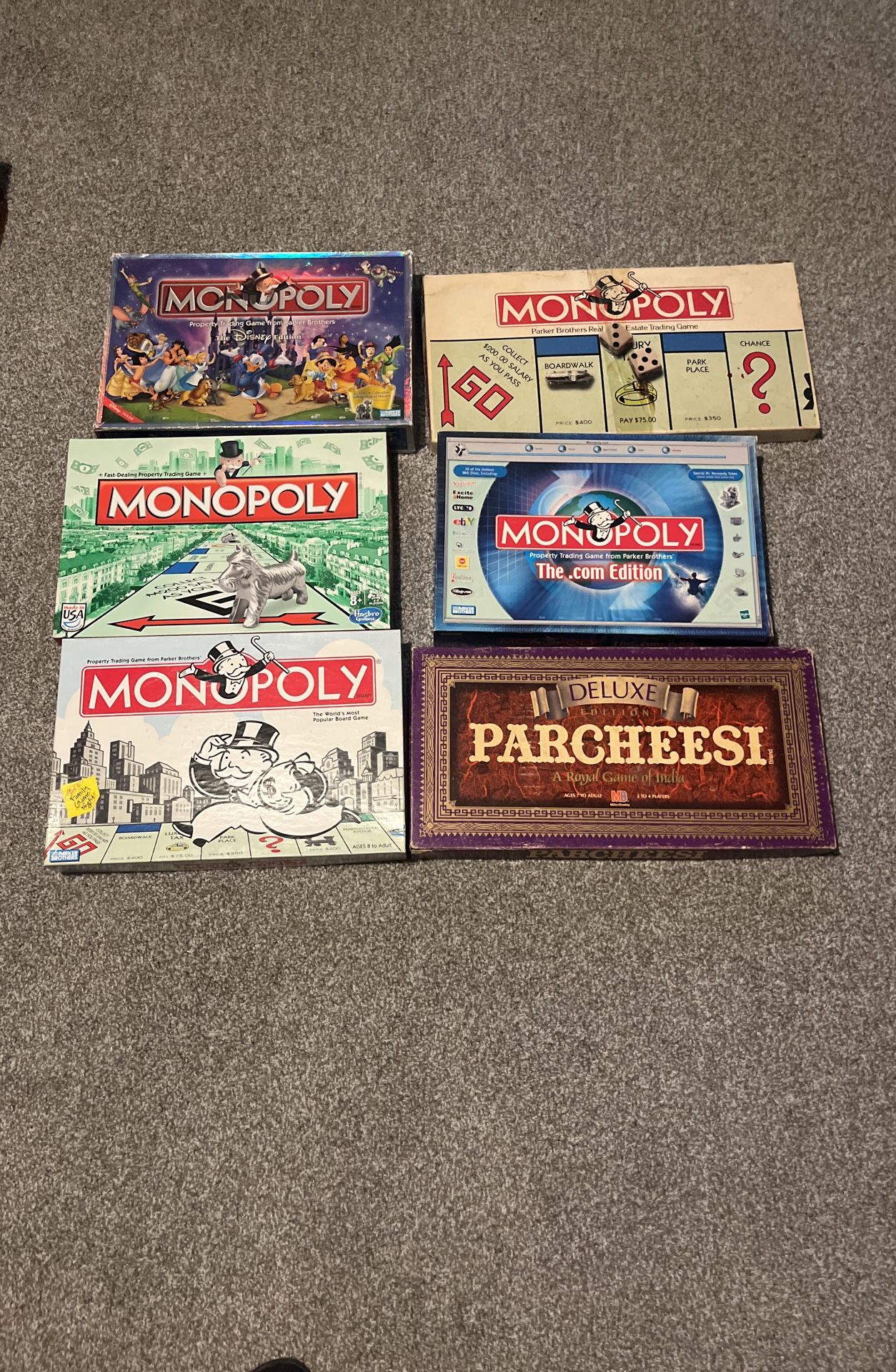 Vintage Monopoly , Parcheesi Games