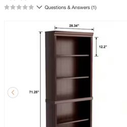 Like-new Fully Assembled Bookcase 