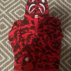 Red bape hoodie