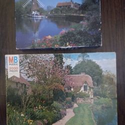 Lot Of 2 Vintage Big Ben Jigsaw Puzzles 