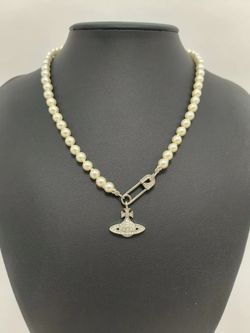 Brand new single-layer pearl necklace brooch pendant